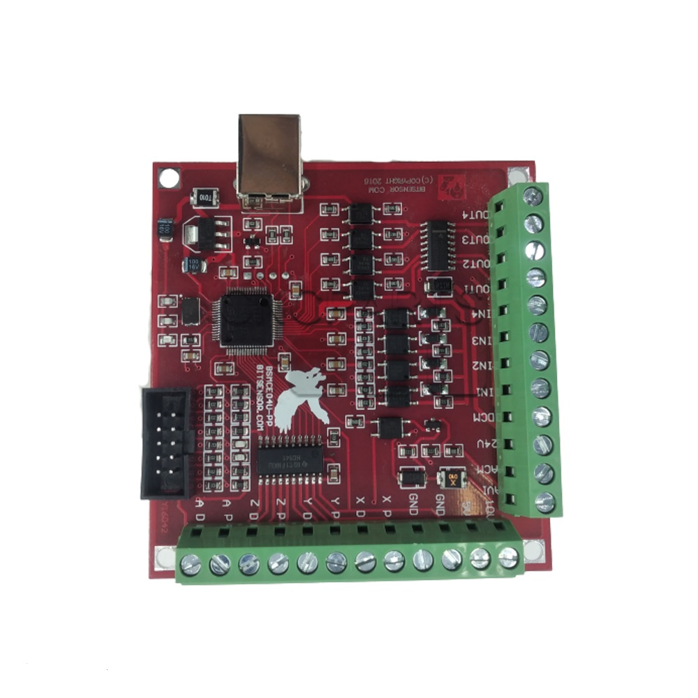 کنترلر cnc سی ان سی mach3 مچ تری 4 axis چهار محور USB مدل red com board