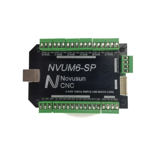 کنترلر cnc سی ان سی mach3 مچ تری 6 axis شش محور USB مدل NVUM 6-SP
