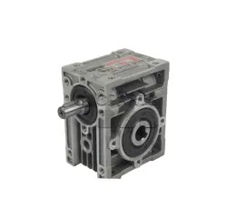گیربکس 60 حلزونی دو سر شفت liming لیمینگ مدل NEO60-10 سایز 60 نسبت 1 به 10 ساخت تایوان (گیربکس روتاری فلنج دار)