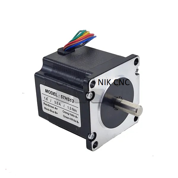 استپ موتور 13 کیلوگرم سانتی متر cnc سی ان سی HQM اچ کیو ام 13kg.cm/1.3n.m مدل 57HS13 دو فاز 2ph نما nema 23 (اورجینال وارداتی)