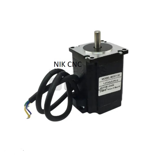 استپ موتور 22 کیلوگرم سانتی متر cnc سی ان سی HQM اچ کیو ام 22kg.cm/2.2n.m سه فاز 3ph مدل 3EO57-22 (57H3S22) نما nema 22 (اورجینال وارداتی)