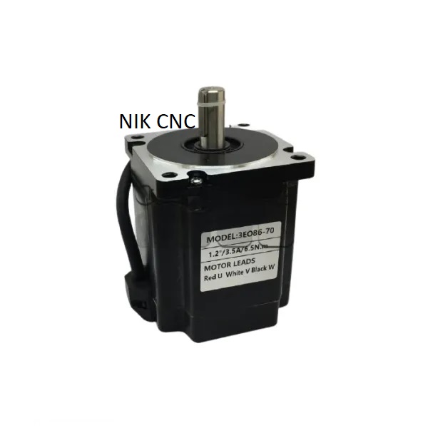 استپ موتور 70 کیلوگرم سانتی متر cnc سی ان سی HQM اچ کیو ام 70kg.cm/7n.m سه فاز 3ph مدل 3EO86-70 (86H3S70) نما nema 34 (اورجینال وارداتی)