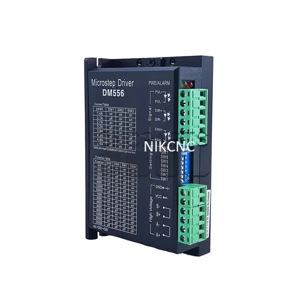 استپ درایو دو فاز 5.6 آمپر 24V--60V DC اچ کیو ام hqm مدل DM556 مخصوص موتورهای 4 تا 45 کیلوگرم استپ موتور 42HS04 تا 86HS45 (اورجینال وارداتی)