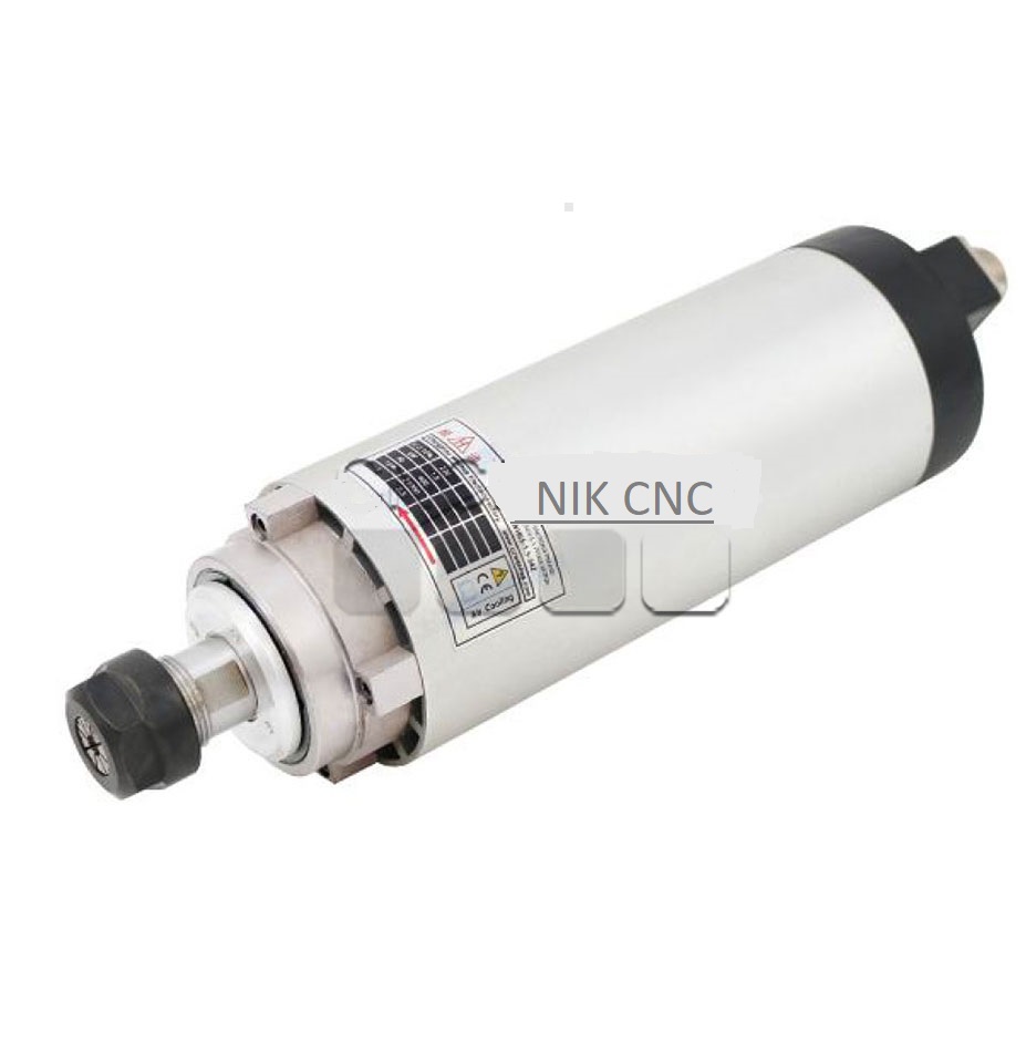 اسپیندل 1.5 کیلووات hqm اچ کیو ام مدل W015-080-1122-36 آب خنک قطر 80 میلی متر (220V/1.5KW/ER11/36000RPM) (اورجینال وارداتی)