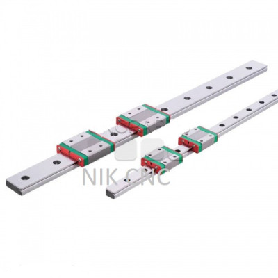 ریل 12 cnc سی ان سی hiwin هایوین مدل MGNR12-L100 مینیاتوری