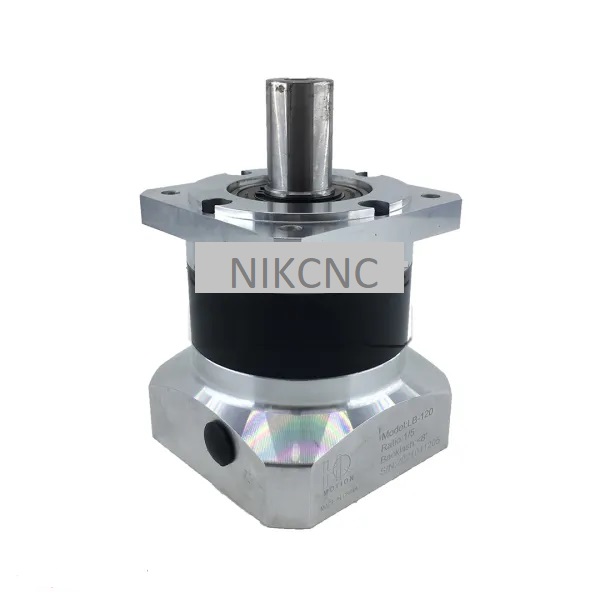 گیربکس 120 خورشیدی سرووموتور HQM اچ کیو ام مدل LB120-064-24 سایز 120 نسبت 1 به 64 شفت ورودی 24 شفت خروجی 32 فلنج مربعی مناسب 2 کیلووات 2000 دور (گیربکس سیاره ای) (اورجینال وارداتی)
