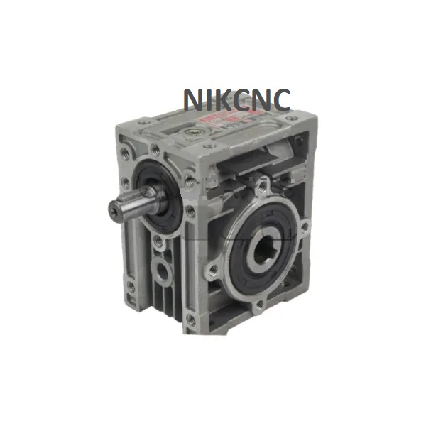 گیربکس 60 حلزونی دو سر شفت liming لیمینگ مدل NEO60-20 سایز 60 نسبت 1 به 20 ساخت تایوان (گیربکس روتاری فلنج دار)